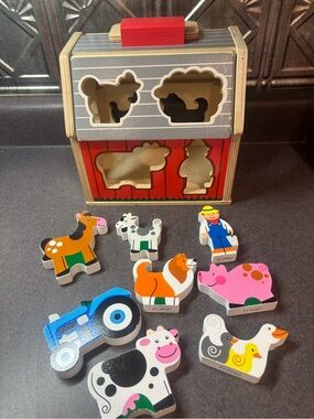 Melissa & Doug Take Along Sorting Barn